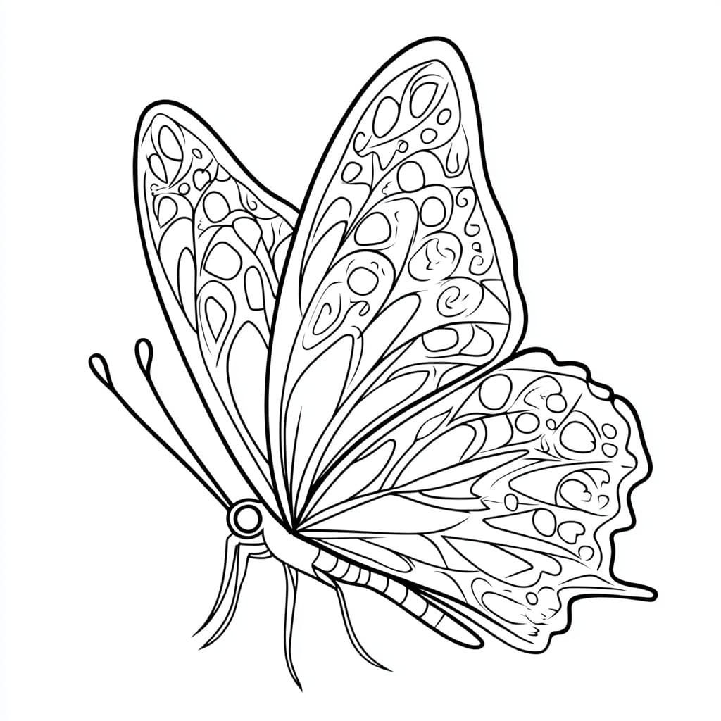 Desenho para colorir butterfly