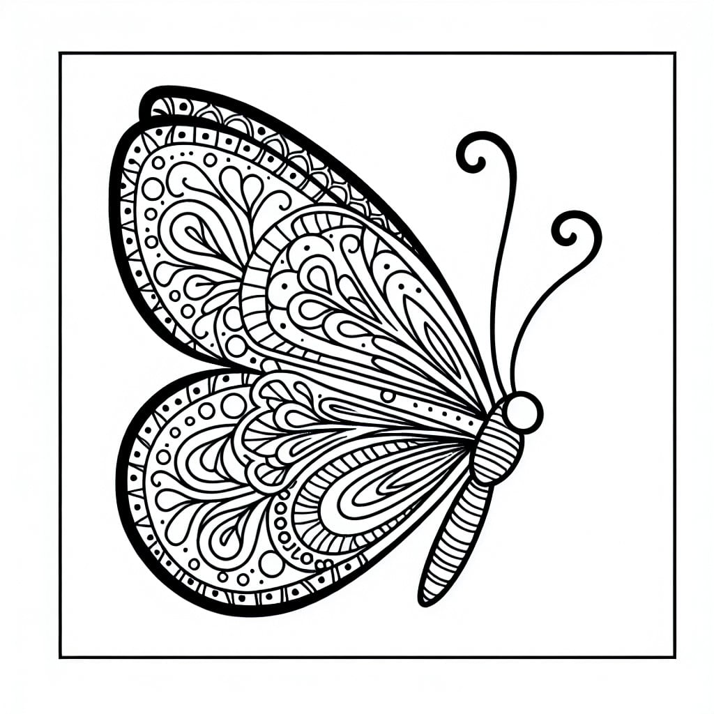 Desenho para colorir butterfly