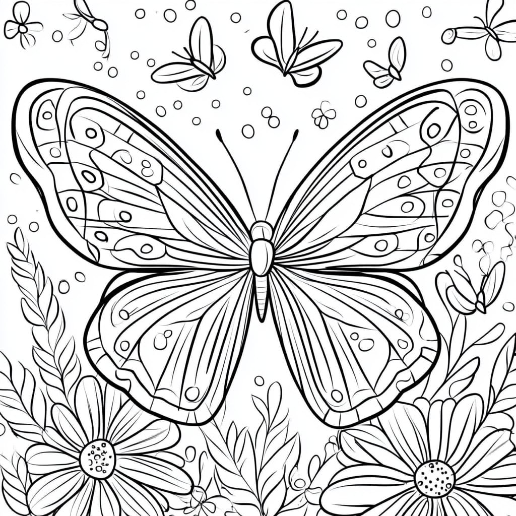 Desenho para colorir butterfly