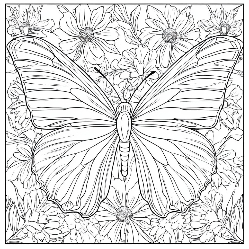 Desenho para colorir butterfly